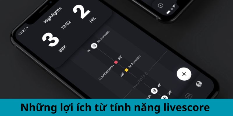 Những lợi ích từ tính năng livescore